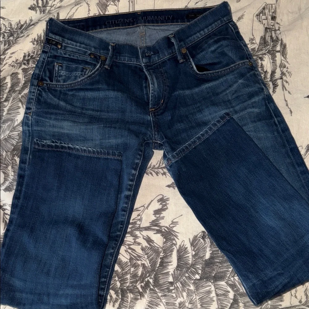 Citizens Of Humanity Dark Blue Ankle Jeans - Picture 2 of 6